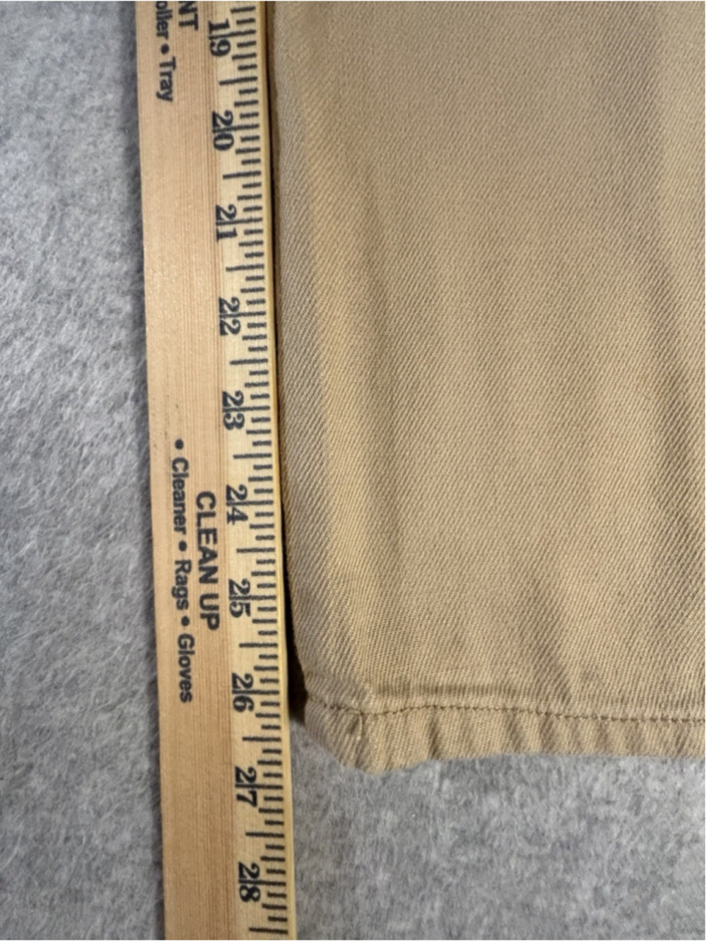 Lucky Brand 90s Loose High Rise Straight Jeans Womens 12/31 Tan Khaki - Picture 10 of 11